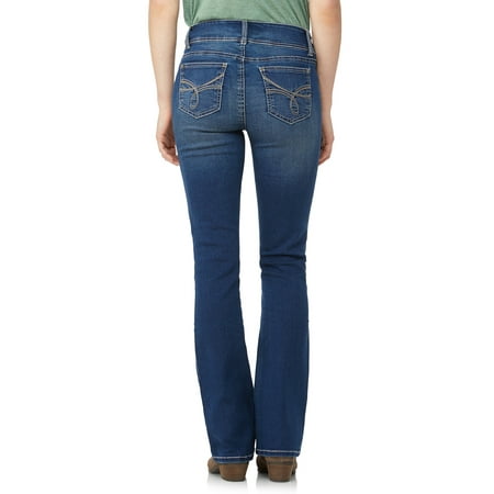 WallFlower Juniors Instastretch Luscious Curvy Bootcut Jeans Basil